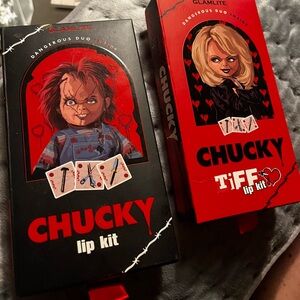 Glamlite dangerous, duo, Chucky, and tiff lip kit